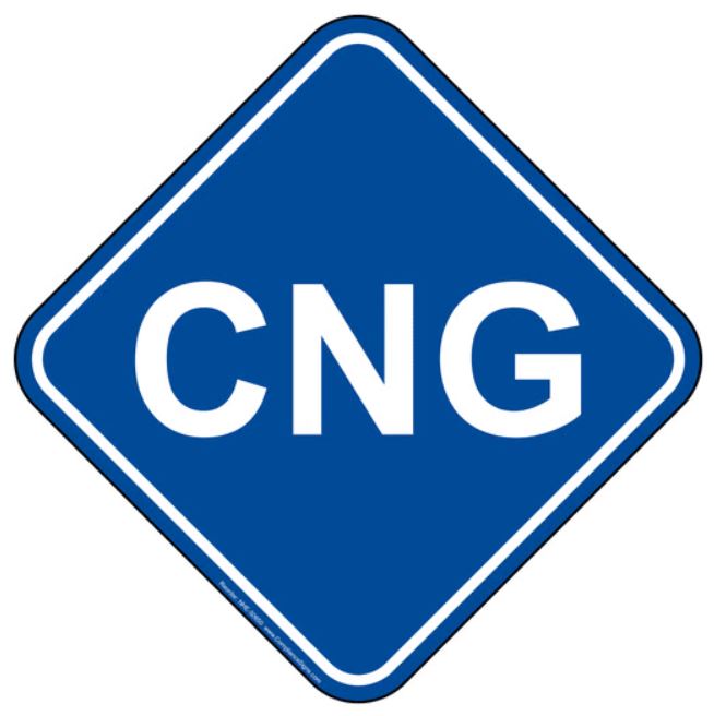 CNG sticker